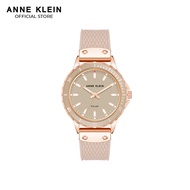 Anne Klein AK3890RGBH0000 Consider It Collection Rose Gold Round Watch Blush Rubber Band