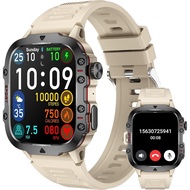 Jam Tangan Pintar Tentera Menjawab Buat Panggilan Jam Pintar Serasi iPhone Telefon Android 1.96" Pen