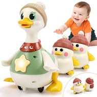 LUDILO Infant Baby Toys 6-12 Months: Musical Crawling Duck Toy Must Have 6 7 8 9 10 12 18 Month Old 