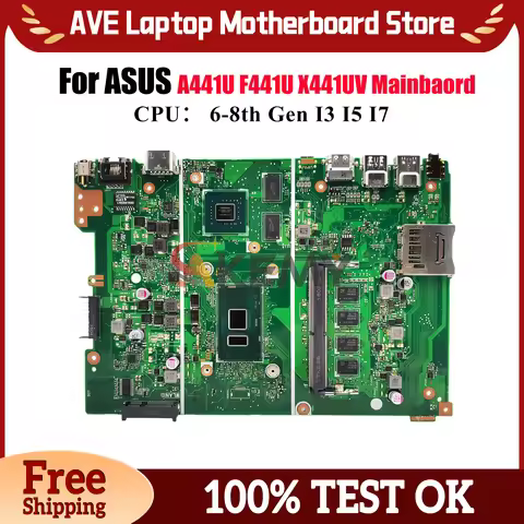 X441UV Laptop Motherboard For ASUS A441U X441U X441URK X441UB F441U X441UAR X441UAK X441UBR X441UVK 