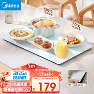 美的（Midea）暖菜板 双区控温加热桌垫 折叠式热菜板 饭菜保温板家用热饭保温菜板 450W功率+80cm容量可选 【折叠收纳 折叠式 超级单品】 60cm