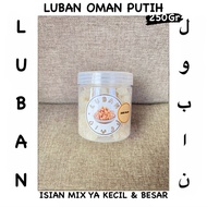 PUTIH 0.25 Kg/250 Gram Luban Mustaki Frankincense Arabic White Luban Oman