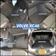 (สีใหม่ ลายใหม่) พรม6D VOLVO XC40 ตรงรุ่น XPE2ชั้น รุ่นหนา ไม่มีกลิ่น กันน้ำ ติดตั้งง่าย - พรมรถยนต