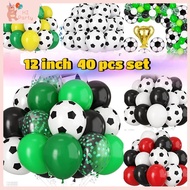 12-inch World Cup Soccer Balloon Set (40 Pieces): Soccer-Themed Decoration