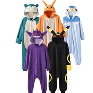 Charizard One-Piece Pajama Gengar Kigurumi Umbreon Onesie For Adults Piplup  Women Full Body Pyjama 