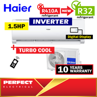 Haier 1.5HP UV Ray Inverter R32 Smart Clean Air Conditioner / AirCond / 冷气 HSU-13VQC22