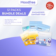 [Value Set] Moodfree Sanitary Pad Bundle (12 Packs) | Women Period Pad | Tuala Wanita | 卫生棉