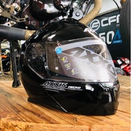 AXXIS FU403 SV Gecko SV Flip-Up Modular Double Visor Fullface Helmet Gloss Black Original Import Fro