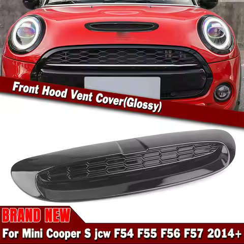 Hood Scoop Air Flow Intake Vent Cover Car Decorative Bonnet Air Intake Trim Replacement for Mini Coo