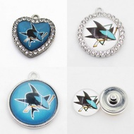 Ice Hockey Sport San Jose Charms Sharks Dangle Charms Mix Style DIY Pendant celet Necklace Earrings Jewelry Accessories