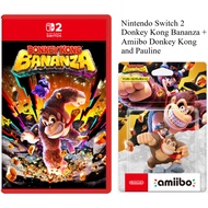 Nintendo Switch 2 Donkey Kong Bananza + Amiibo Donkey Kong and Pauline (NS2)