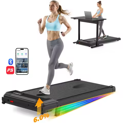 Electric Walking Pad Under Desk Foldable Treadmill LED Screen Mini Portable Home Use 0.75HP Motor AP