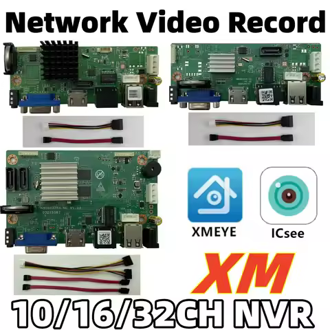 10/16/32CH*4K H.264/H.265 Network Digital Video Recorder NVR ONVIF ICsee XMEYE RTSP Face Motion Dete