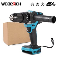 Brushless Electric Hammer cordless Impact Drill Electric Screwdriver Power Tool 3 in 1 13mm 20+3 Torque for Makita Battery 18V