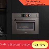 YQ9 Midea Built-in Oven Microwave Steam Grill Fry 4 In 1 Electric Oven 50L Color Screen Control Enamel Liner Pizza Oven