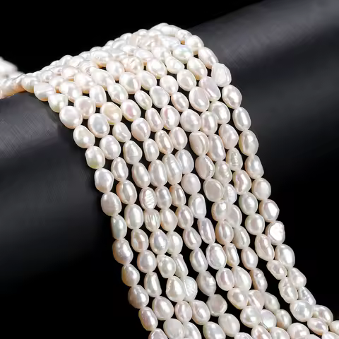4-11mm Irregular Baroque Natural Freshwater Pearls Semi-Finished Beads for Jewelry Making DIY Neckla