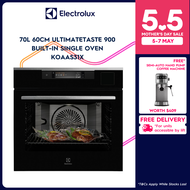 Electrolux KOAAS31X 60cm UltimateTaste 900 Built-in Single Oven With 70L Capacity with 2 Years Warranty