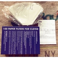 原廠盒裝Clever Dripper聰明濾杯 扇形漂白濾紙 100入 L號 日本製