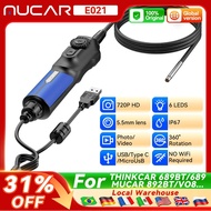 MUCAR E021 Video Inspection Scope Camera with LED Light Waterproof Endoscope Car Diagnostic Tool For