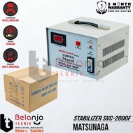 MESIN Matsunaga SVC 2000 Stabilizer Voltage SVC-2000 VA 2000 Watt