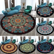 [1.9Ten Thousand People Collection]Ethnic Style Retro Mandala round Carpet Nordic Balcony Coffee Tab
