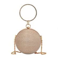 Lightweight, Business Casual Rhinestone Decor Bucket Bag Mini Drawstring Design, Clear Bag Fashion F