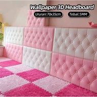 3D Foam Wallpaper (35x70CM) Wall Stickers Headboard Bed Foam Wall Stickers Room Decoration
