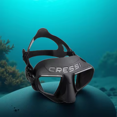 Cressi Frameless Freediving Mask with Reduced Internal Volume and Ergonomic Nose Shape - Atom