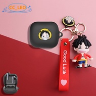for EarFun Air Pro 4i Case Cute One Piece Luffy Cartoon Crayon Shin-chan Keychain Pendant EarFun TW2