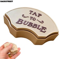 BACKSTREET Press-Type Fingertip Toy, Fan-Shaped Handheld Tap to Bubble Clicky Fidget Button, Hot Str