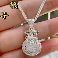Ten Thousand Foot Silver 9999 Sterling Silver Necklace Compass Pendant Single Pendant Fashion Same S