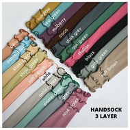 BORONG MUSLIMAH HANDSOCK 3 RUFFLE FOR WOMEN