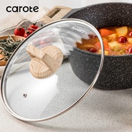 Carote Tempered Glass Lid Cover Pan Cover Kitchen Accessories Suitable for  Wok Pot  Casserole Cookw