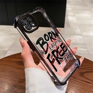 Case For Samsung A22 5G A22s 5G F42 5G Phone Letter Transparent Silicone Protective Cover