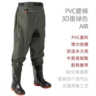 PVC Waist-high Pants Waterproof Waders Fishing Clothing Rain Boots Rain Pants Wading Pants Waterpro