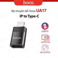 Hoco UA17 IP to Type-C adapter for IP11/12/13/14promax USB2.0, data transfer via charging cable