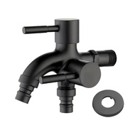 【1.27】 Multifunctional Washing Machine Faucet 1 Inlet 2 Outlets Double Water Faucet