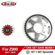 Arashi 525 Chain Front 15T Rear 44T Sprocket For KAWASAKI Z900 / ZR900 / ABS 2017 2018 2019 Motorcyc