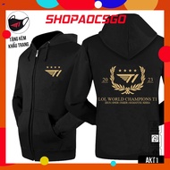Newest 2023 World Championship T1 hoodie model, Jacket SKT T1 4-star 2023 championship hoodie, very 