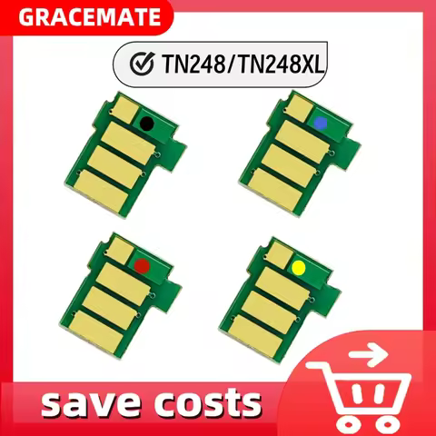 Toner Chip TN248 TN248XL for Brother HL-L3220CWE L8240CDW MFC-L3740CDW MFC-L3740CDW L3760CDW L8340CD