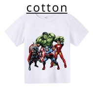 Hulk Short Sleeve Kids Sports Cotton T-shirt Boys Girls Summer Sports Short Sleeve Marvel - Superhero Children Tshirt Tee Top
