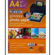 Kidario A4 Glossy Photo Paper 210gsm