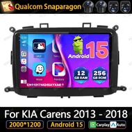 Android 15 Car Radio For KIA Carens 2013 - 2017 2018 5G WIFI QLED NO 2DIN 360 Camera WIFI+4G Head Un