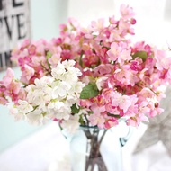 Plum Blossoms Artificial Silk Flowers, Branches, Family, Dining Room, Living Room Fake Flowers