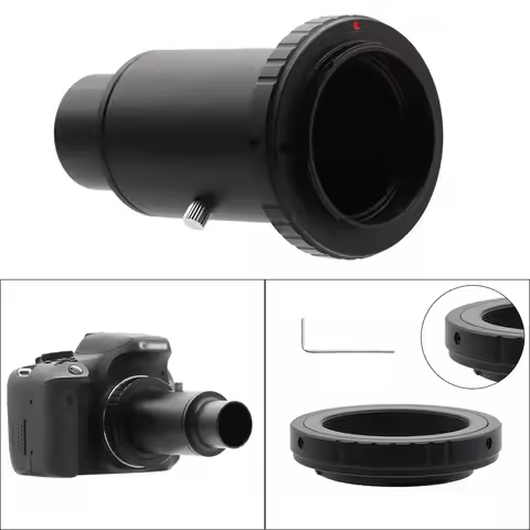 Telescope Camera Adapter T-Ring + 1.25" Telescope Mount Adapter + Extension Tube For Nikon/Canon/Son