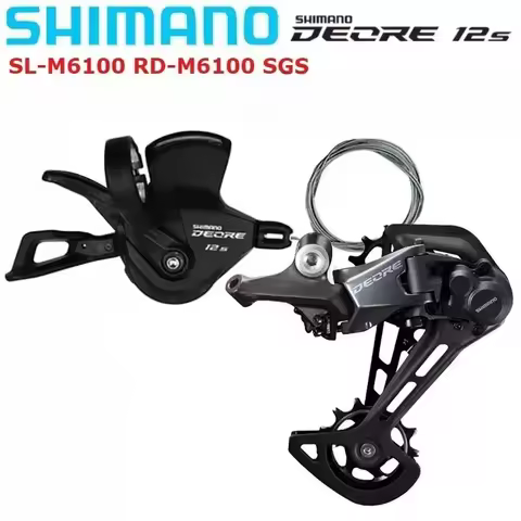 Original SHIMANO DEORE M6100 1x12 Speed MTB Groupset SL-M6100 Right Shifter RD-M6100-SGS Rear Derail