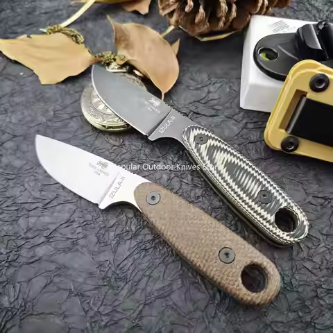ES/E-Izula Knives - Survival Fixed Blades, D2 High Hardness Blade, G10 Handle, Jungle Exploration Ou