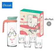 Ocean - ชุดเหยือกน้ำและแก้ว The Magical Wishes Family Set - Penguin Passion (pack of 5)