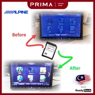 Alpine Navi Map card  head unit unlock remove password lock program card add Model Profile SD Card