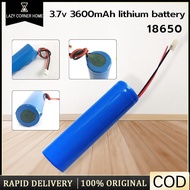 18650 3.7v 3600mAh lithium battery 3.7v fan battery/flashlight battery/toy battery/audio battery/air conditioning batter